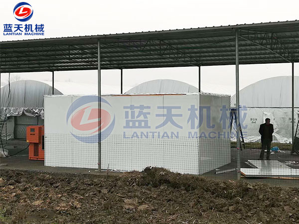 河北安平縣小白嘴白山藥幹燥機用戶現場